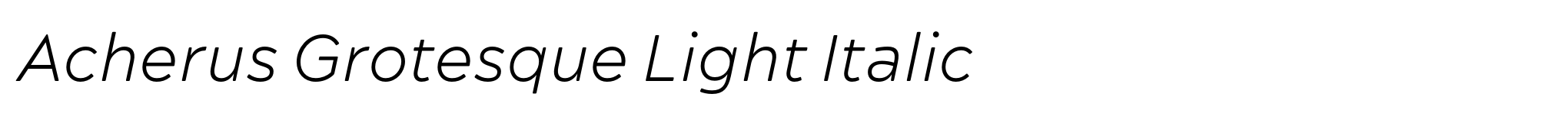 Acherus Grotesque Light Italic image